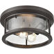 Bresley 2 Light 12.00 inch Outdoor Ceiling Light